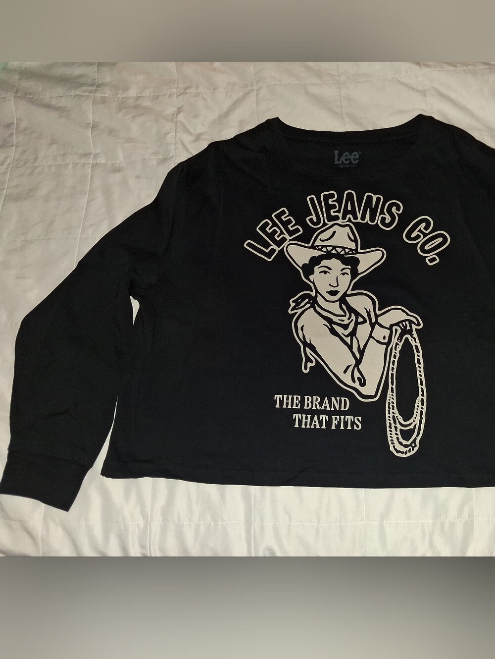 Lee Women's Cowgirl Sweatshirt - Black - Plus Size 0X